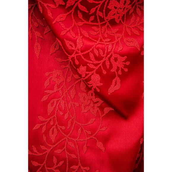 Windsor Y2K Red Beaded Strapless Formal Sheath Dress, size 3 - Picture 3 of 7